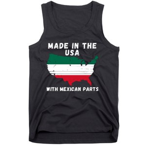 American Made With Mexican Parts Mexican Pride Mexican USA Tank Top