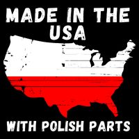 American Made With Polish Parts Polish Pride Poland USA Backpack