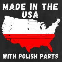 American Made With Polish Parts Polish Pride Poland USA Hat
