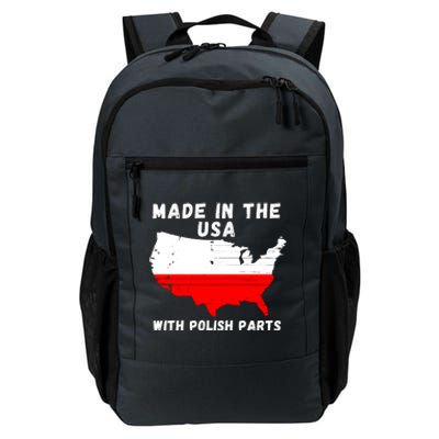 American Made With Polish Parts Polish Pride Poland USA Daily Commute Backpack