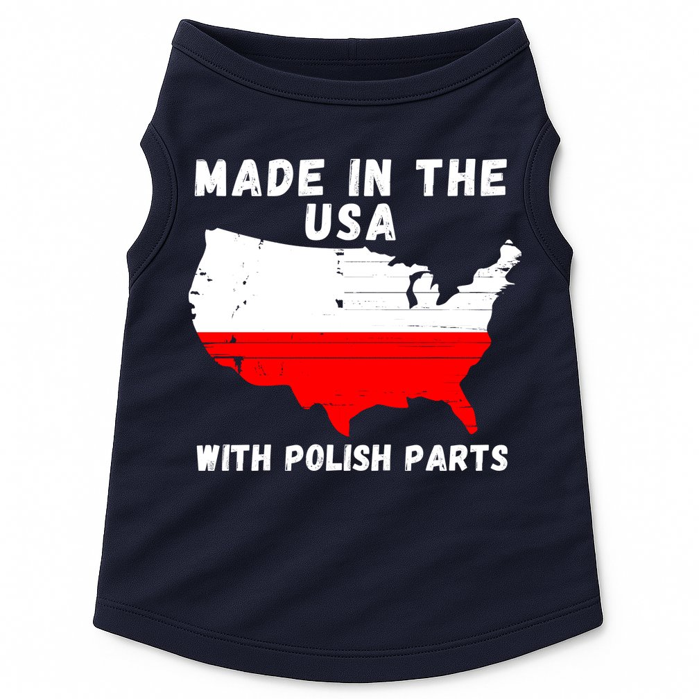 American Made With Polish Parts Polish Pride Poland USA Doggie Tank