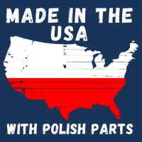 American Made With Polish Parts Polish Pride Poland USA Sweatshirt