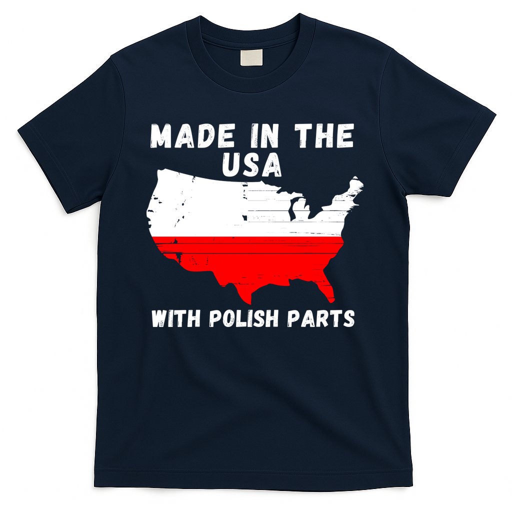 American Made With Polish Parts Polish Pride Poland USA T-Shirt