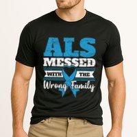 ALS Messed With The Wrong Family ALS Awareness Support Squad Performance Shirt