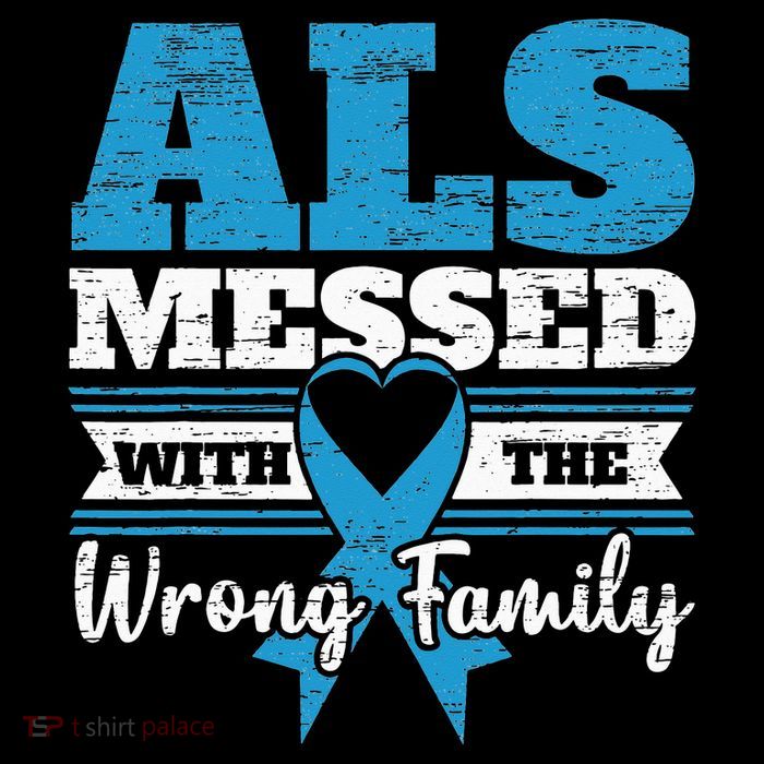 ALS Messed With The Wrong Family ALS Awareness Support Squad Bag