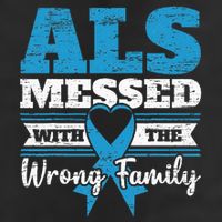 ALS Messed With The Wrong Family ALS Awareness Support Squad 25L Jumbo Tote