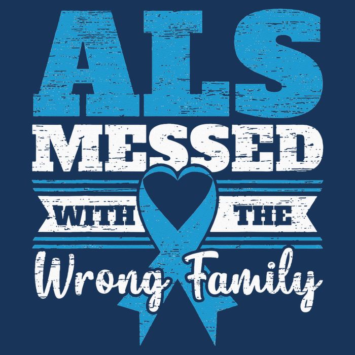 ALS Messed With The Wrong Family ALS Awareness Support Squad Infant Baby Jersey Bodysuit