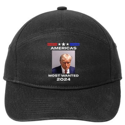 Americas Most Wanted Trump 2024 7-Panel Snapback Hat