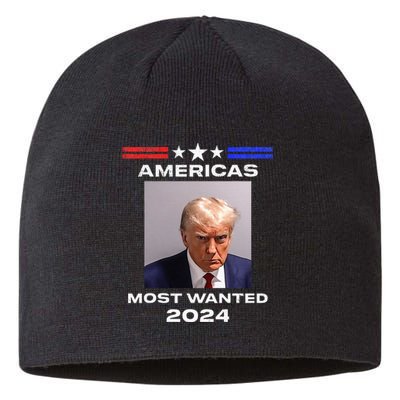 Americas Most Wanted Trump 2024 Sustainable Beanie