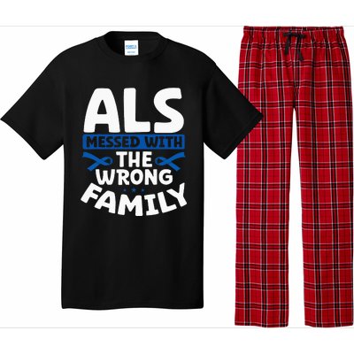 ALS Messed With The Wrong Family ALS Support Squad Pajama Set