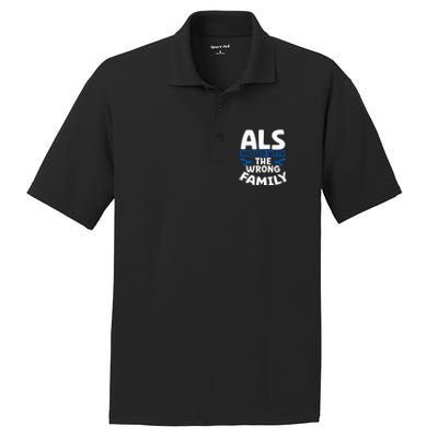 ALS Messed With The Wrong Family ALS Support Squad PosiCharge RacerMesh Polo