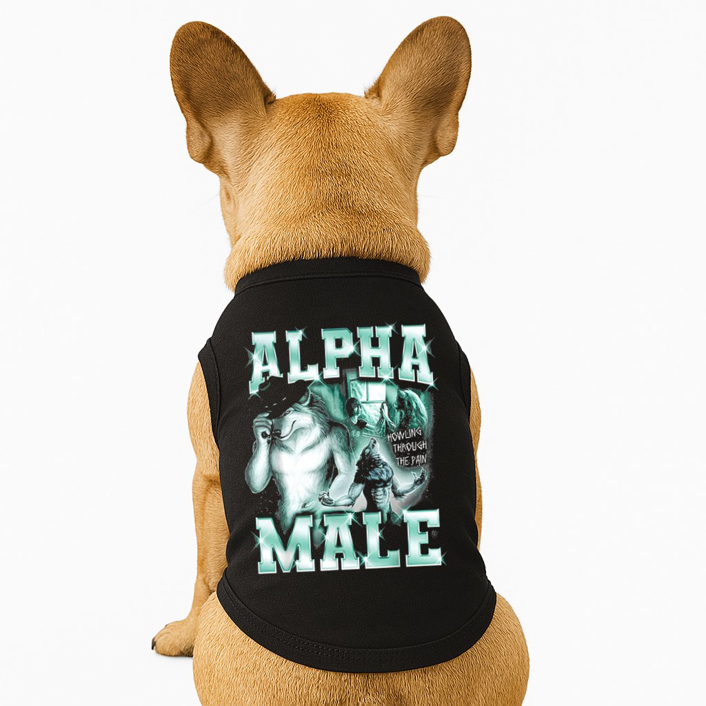 Alpha Male Wolf Meme Doggie Tank
