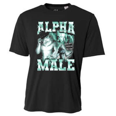 Alpha Male Wolf Meme Cooling Performance Crew T-Shirt