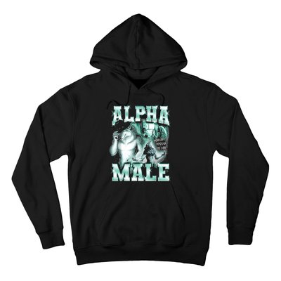 Alpha Male Wolf Meme Hoodie