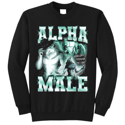 Alpha Male Wolf Meme Sweatshirt