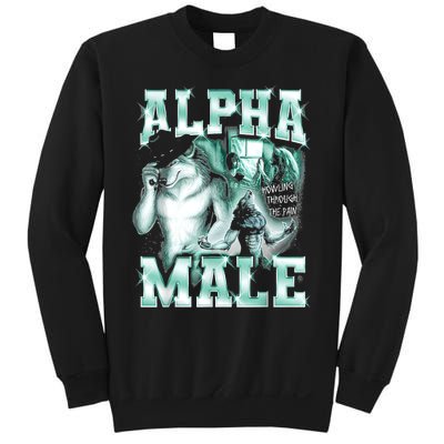 Alpha Male Wolf Meme Sweatshirt