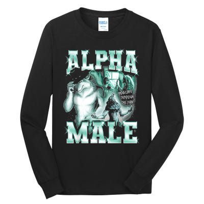 Alpha Male Wolf Meme Tall Long Sleeve T-Shirt