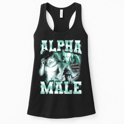 Alpha Male Wolf Meme Womens Tank Top