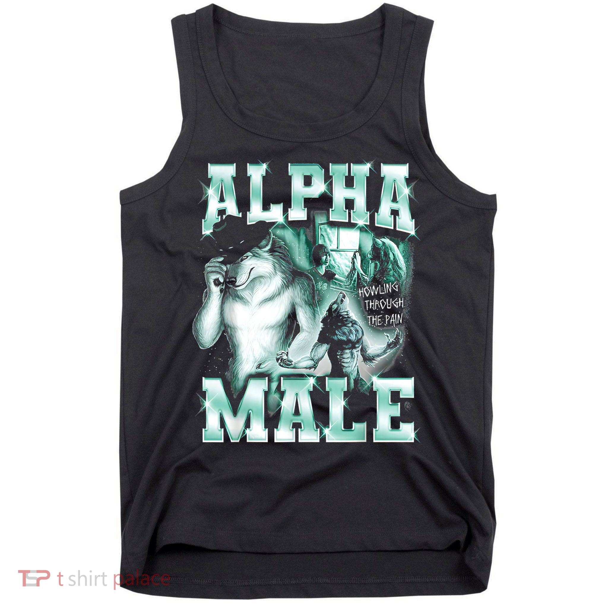 Alpha Male Wolf Meme Tank Top
