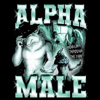 Alpha Male Wolf Meme Women's Crop Top Tee