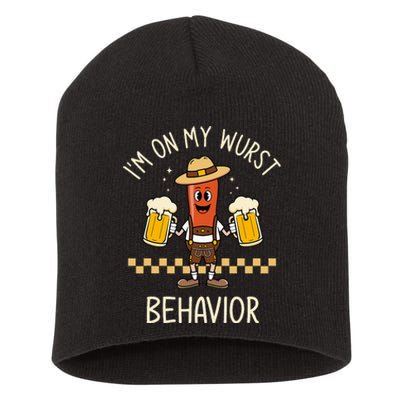 Auf Meinem Wurstverhalten Wurst Funny Oktoberfest Short Acrylic Beanie