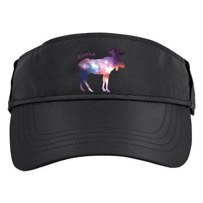 Alaska Moose Within The Borealis And The Polar Sky Adult Drive Performance Visor