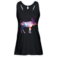 Alaska Moose Within The Borealis And The Polar Sky Ladies Essential Flowy Tank