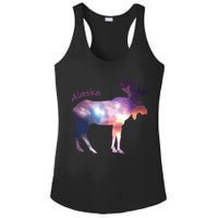 Alaska Moose Within The Borealis And The Polar Sky Ladies PosiCharge Competitor Racerback Tank