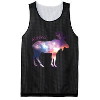 Alaska Moose Within The Borealis And The Polar Sky Mesh Reversible Basketball Jersey Tank