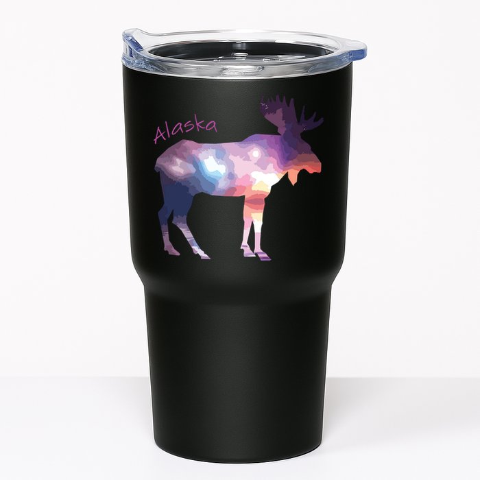 Alaska Moose Within The Borealis And The Polar Sky Tumbler