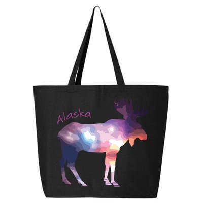 Alaska Moose Within The Borealis And The Polar Sky 25L Jumbo Tote