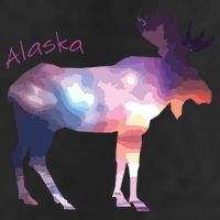 Alaska Moose Within The Borealis And The Polar Sky 25L Jumbo Tote