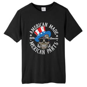 American Made With Genuine Mexican Parts Skull Tall Fusion ChromaSoft Performance T-Shirt