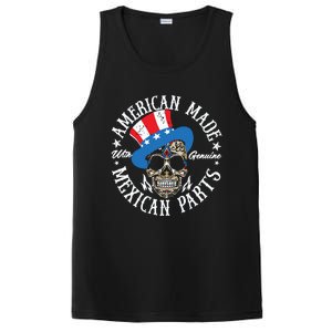 American Made With Genuine Mexican Parts Skull PosiCharge Competitor Tank