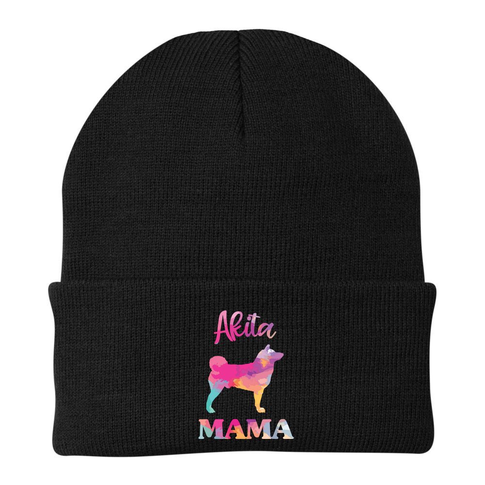 Akita Mama Women Mothers Day Dog Mom Beanie