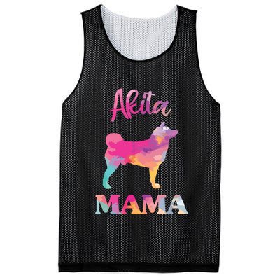 Akita Mama Women Mothers Day Dog Mom Mesh Reversible Basketball Jersey Tank