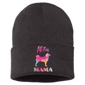 Akita Mama Women Mothers Day Dog Mom Sustainable Knit Beanie