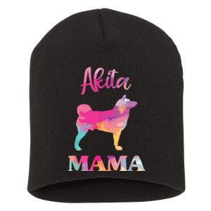 Akita Mama Women Mothers Day Dog Mom Short Acrylic Beanie