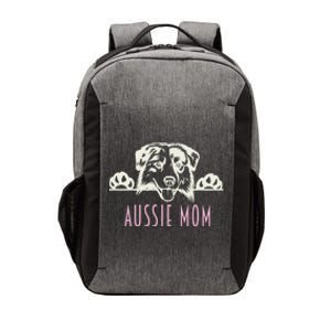 Aussie Mom With Australian Shepherd Dog Funny Gift Vector Backpack