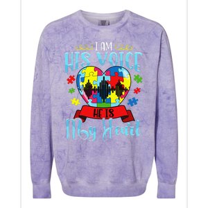 Autism Mom Women Autism Awareness Cute Gift Colorblast Crewneck Sweatshirt