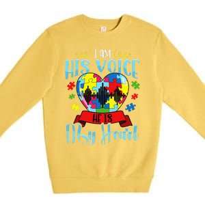 Autism Mom Women Autism Awareness Cute Gift Premium Crewneck Sweatshirt