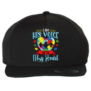 Autism Mom Women Autism Awareness Cute Gift Wool Snapback Cap