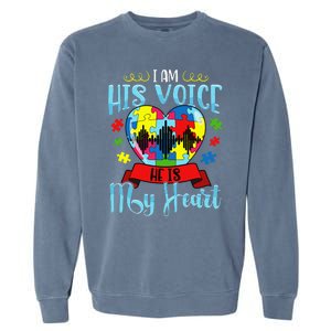 Autism Mom Women Autism Awareness Cute Gift Garment-Dyed Sweatshirt