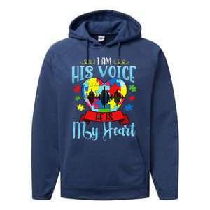 Autism Mom Women Autism Awareness Cute Gift Performance Fleece Hoodie