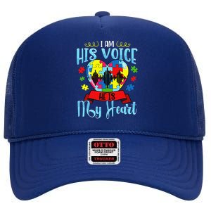 Autism Mom Women Autism Awareness Cute Gift High Crown Mesh Back Trucker Hat