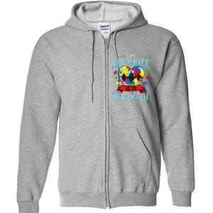 Autism Mom Women Autism Awareness Cute Gift Full Zip Hoodie