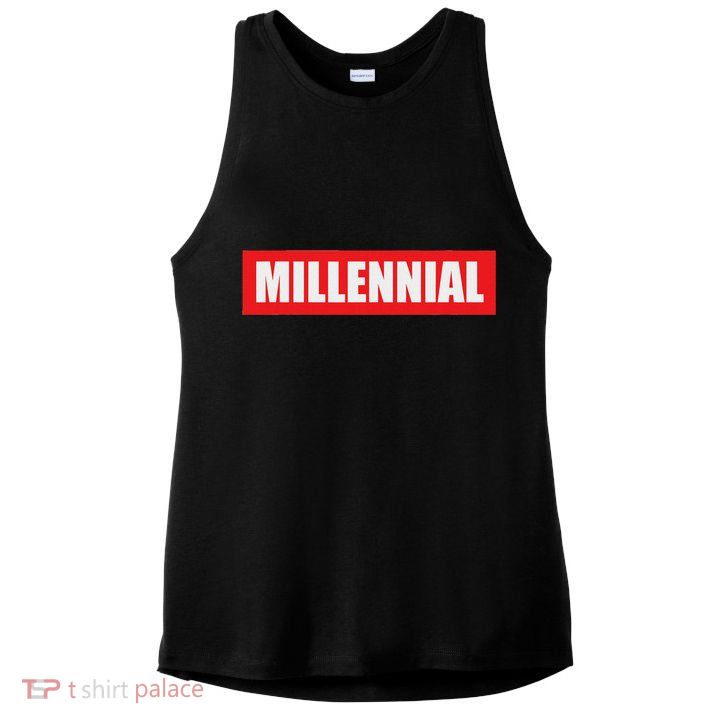 Awesome Millennial Women Millennial Gift Ladies PosiCharge Tri-Blend Wicking Tank