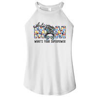 Autism Mom Whats Your Superpower Autism Awareness Women’s Perfect Tri Rocker Tank