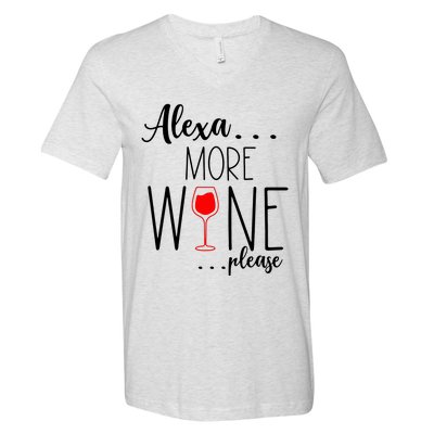 Alexa More Wine Please V-Neck T-Shirt