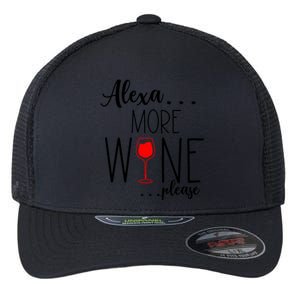 Alexa More Wine Please Flexfit Unipanel Trucker Cap